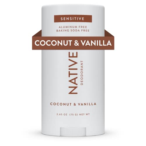 Native Sensitive Deodorant | Natural Deodorant For Women And Men, Aluminum Free, Baking Soda Free, Phthalate Free, Talc Free, Coconut Oil And Shea Butter | Coconut & Vanilla (Sensitive) #TOP28