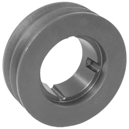 cyclingcolors 1x Polea con orificio Taperlock para correa trapezoidal 2 canal Z SPZ AVX10 Diámetro exterior 67 mm Diámetro de paso 63 mm Hierro fundido Maquinaria de construcción forestal agrícola