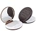Polytree Portable Cookie Shaped Design Mirror Makeup Comb Set,Color Random