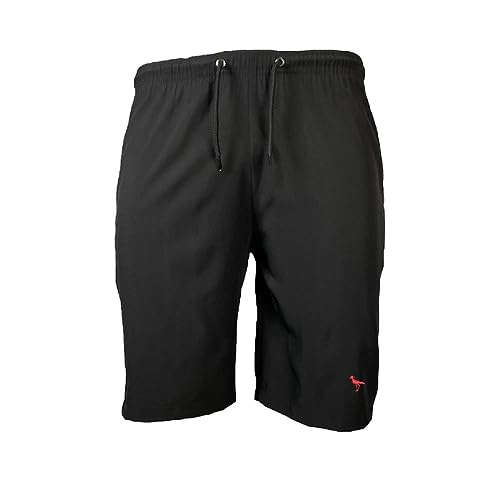 Kit 3 Bermuda Tactel Elastano Masculina Corrida, Academia Treino Lisa, Preta, Vemelha e Verde Ducam.