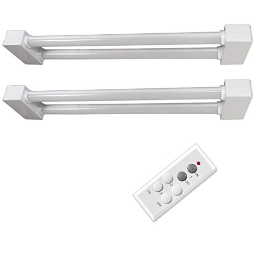(Pack of 2) SafeRacks Dual LED Kit, 2FT, 1650 Lumen, 4000K, 19W, Includes Wireless Remote
