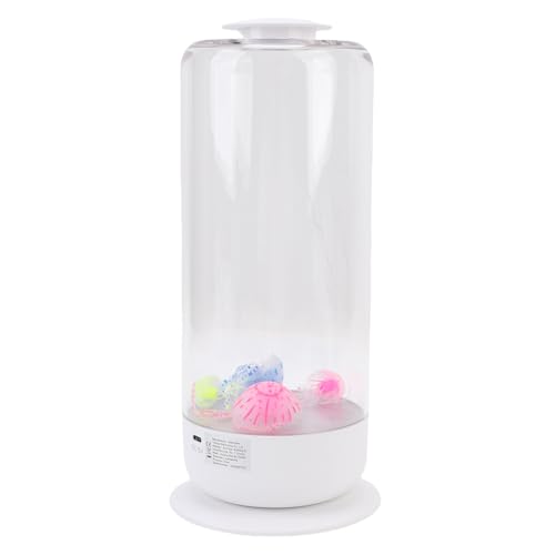 Lámpara de medusas contra el estrés con tanque LED nocturno y flujo ajustable 2