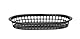 HENDI Servierkörbe, im Fastfood-Stil, Körbe, zum Servieren für Pommes Frites, Garnelen, Zwiebelringen, Stückzahl: 6, 275x175x(H)38mm, Schwarz