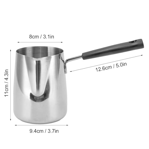 Cafetière turque en acier inoxydable 600ml avec bec verseur de précision - 3