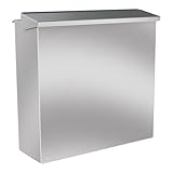 KNOBLOCH Zaunbriefkasten Chicago, Edelstahl, gebürstet, 17 Liter, Mailbox (Edelstahl)