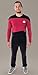 Star Trek Next Generation TNG Men's Picard Uniform Costume Embroidered Logo Long Sleeve Tee Shirt (2XL)