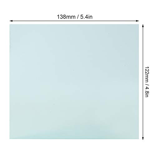 Kadimendium 10Pcs 138x122mm Schweißhelm Transparente Schutzplatte Ersatzlinse Industriebedarf Haube Klare Linsenabdeckung Schweißschutzlinse Ersatz