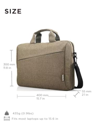 Image of Lenovo Laptop Bag T210, Messenger Shoulder Bag for Laptop or Tablet, Sleek, Durable & Water-Repellent Fabric