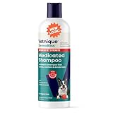 Vetnique Dermabliss Advanced Vet Strength Chlorhexidine for Dogs - Antibacterial Medicated Dog Shampoo - for Skin Infections & Irritation, Hot Spots & Redness Relief (Medicated Shampoo, 16oz)