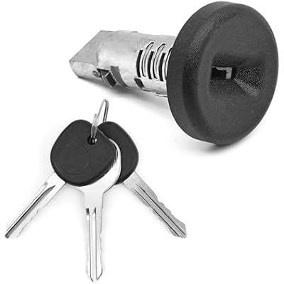 924-796 Ignition Switch Lock Cylinderwith On Board Programming, Compatible with Chevy GMC Cadillac Buick H2, Ignition Lock Cylinder Keys Replace 15794826 15919460 19120038, No Chip