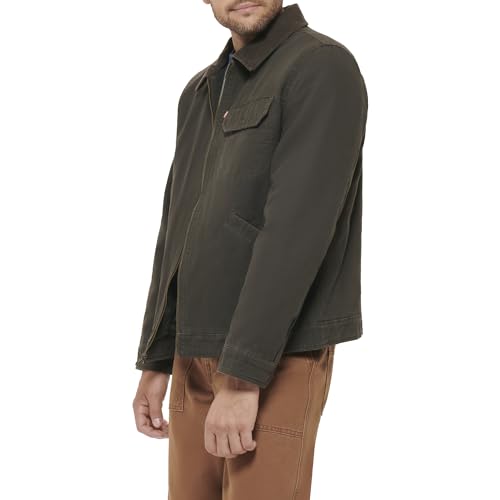 Image of Levi's Men's Workwear Cotton Canvas Corduroy Collar Depot Jacket