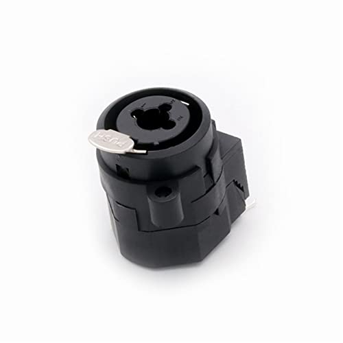 Conector XLR de 3 pines dual con jack 6.35mm para panel de audio 5
