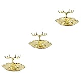 Schmucktablett: es kann alle arten von schmuck und kosmetika aufbewahren, wie ringe, halsketten, ohrringe usw., um schmuck ritueller zu machen. kupfer-schreibtischschmuck