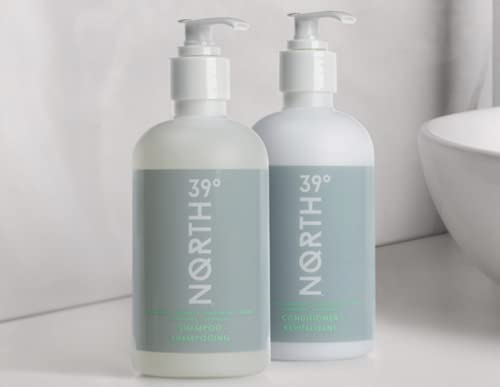 39° North Shampoo & Conditioner Set - Eucalyptus & Lavender Scent - Featured In Courtyard By Marriott And Residence Inn Hotels - Cleansing & Moisturizing - All Natural Shampoo & Conditioner - 8.5Oz - Hair Care Set #TOP2