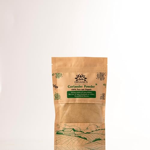 Image of Rav Organics Organic Dhaniya Powder 200g | 100% Natural Coriander Powder | Traditional & Authentic Indian Spices | Sun-Dried & Stone-Ground | NPOP Certified Organic, Non-GMO, Chemical & Preservative Free