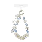 [ＴＡＩＴＥＮＧ] スマホストラップ 腕掛け ストラップ ビーズパール 手首 レディース キラキラ 可愛い 吊り下げペンダント装飾 携帯 全スマホ対応 忘れ物防止 紛失落下防止 タグ1枚付き(Free Sizeパープル)