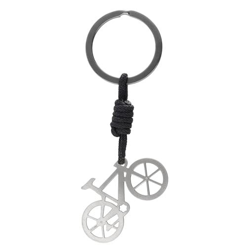 CODEONE Chaveiro de bicicleta, porta-chaves de ciclismo, porta-chaves de ciclismo, homem, mulher, estojo de presente, PRATEADO