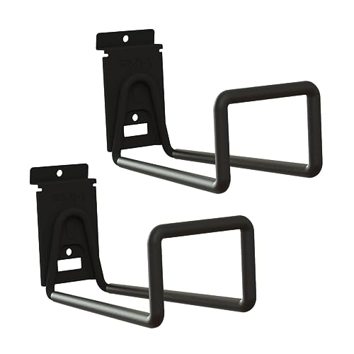 Mikikit 2Pcs Wall Mount Flip Up Bike Storage Hooks Durable Black Hangers for Garage Home Space Saving Bike Wall Rack for All Bicycle Types Easy to Install Solid Construction