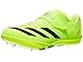 adidas Unisex Adizero HJ Track and Field Lucid Lemon/Black/Silver Metallic Men 8 Medium Women 9 Medium