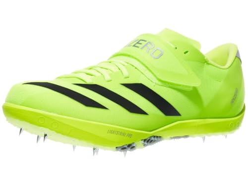 adidas Unisex Adizero HJ Track and Field Lucid Lemon/Black/Silver Metallic Men 8 Medium Women 9 Medium by adidas - Used condition - Image 2