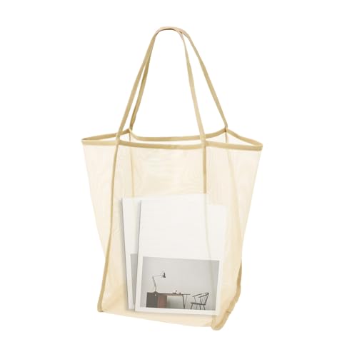 Mesh Tote Bag | Lightweight Shoulder Bag - Mesh Transparent Breathable Foldable Tote for Vacation Lake Boating Picnic Water