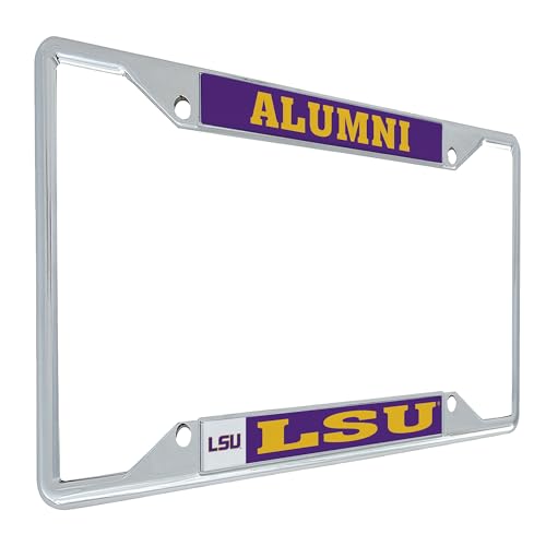 Desert Cactus Louisiana State University Car Accessories Tigers Metal License Plate Frame and Tag Holder for Front or Rear of Car (Alumni)