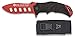 cuchilleria deportiva Albainox 19963 Coltello da Allenamento Senza Filo Albainox Nero/Rosso Manico di SFL Custodia in Nylon Attrezzo per Caccia, Pesca, Camping, Outdoor, Sopravvivenza e Bushcraft