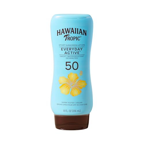 Hawaiian Tropic Everyday Active Sunscreen Lotion, SPF 50 Sunblock...