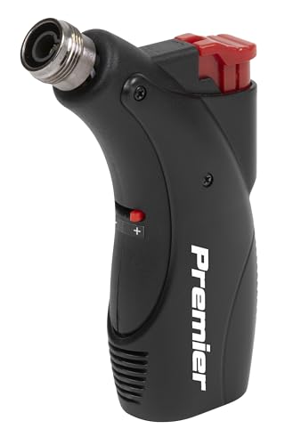 Sealey Premier Micro Butane Hot Air Blower/Heating Torch with Heat Shrink Tube, Dual Action, Flameless – AK2974