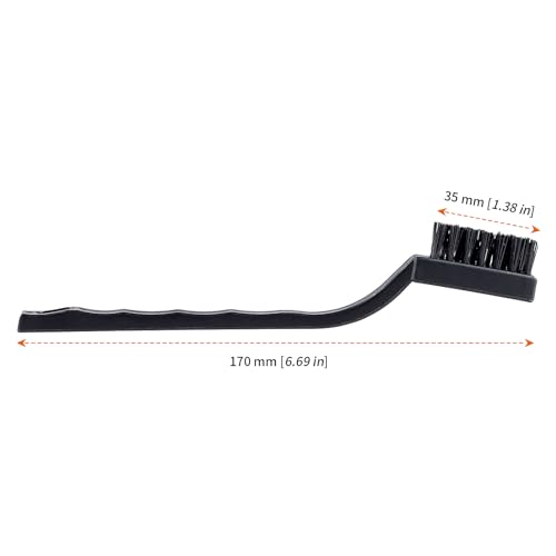 Image of HOZEON 70 PCS Small Wire Brushes, Nylon Cleaning Brushes, Wire Bristle Brush, Wire Brush Scratch Brush for Cleaning Rust, Welding Slag and Paint Stripping, 7 Inch