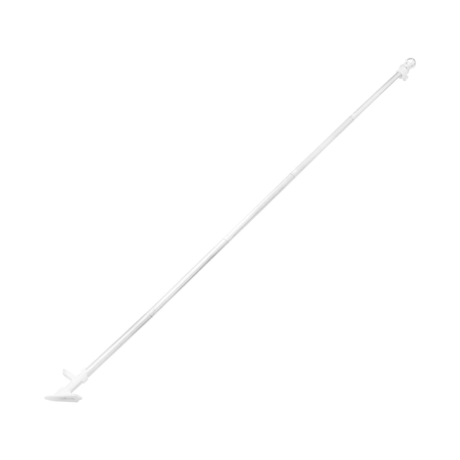 VILLCASE Mât de Drapeau Rotatif 1 Set en Alliage, Support et Base, Argenté Couleur Aléatoire