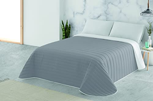 NATURALS Colcha Bouti Bicolor L.807 Gris
