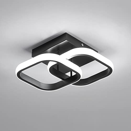 LED Ceiling Light, 22W Modern Ceiling Lighting Fixtures,Square Design Black Ceiling Light for Corridor, Bedroom, Kitchen, Living Room, Dining Room, Entrance, Hallway, 6500K Cool White Light LED Ceiling Light, 22W Modern Ceiling Lighting Fixtures,Square Design Black Ceiling Light for Corridor, Bedroom, Kitchen, Living Room, Dining Room, Entrance, Hallway, 6500K Cool White Light