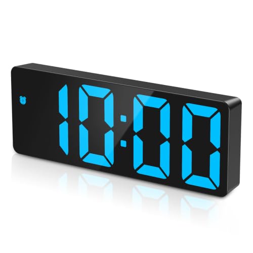 Image of AMIR Digital Alarm Clock, 6.3 inch Large LED Display Bedside Clock | Auto Night Dimming, 12 /24H, Adjustable Snooze, Dual Power Supply, Bedroom Office