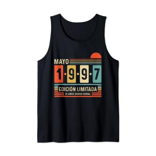 25 Años Mayo 1997 Leyenda Regalo 25 Cumpleaños Camiseta sin Mangas