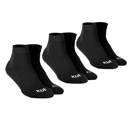 Image of KUE Compression Ankle Socks For Men & Women I Improved Blood Circulation, Pain Relief, Daily Use, Running & Sports, Premium Fabric, Moisture Wicking I Ankle Length Sports Socks