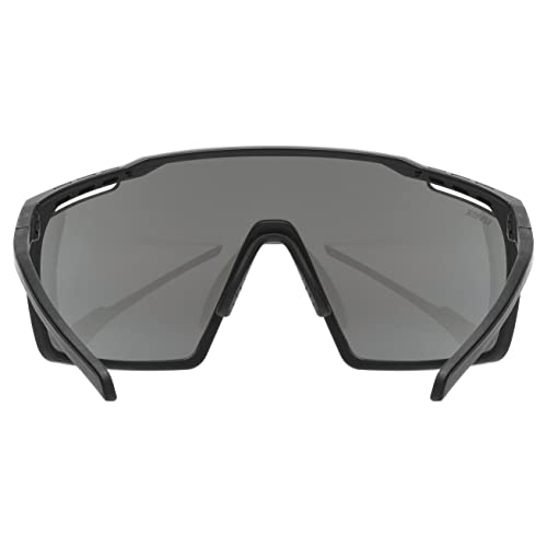 Uvex mtn Perform - Sports Sunglasses for Men and Women - Anti-Fog Technology - Comfortable & Non-Slip - Black Matt/Silver - One Size - Image 4