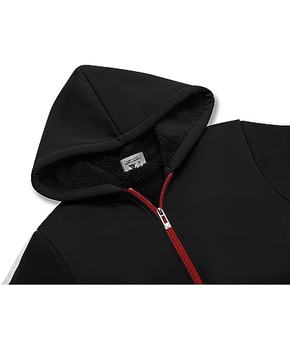 Image of SWISSWELL Boys Fleece Hoodie Kids Hooded Jacket Zip Up Warm Winter Coat