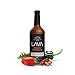 LAVA All Natural Authentic Michelada Mix Craft Cocktail Mixer, Made with Real Tomatoes, Ancho Chile Peppers, Tamarind, No Junk Ingredients, Vegan, 1-Liter (33.8oz) Glass Bottle, Ready to Use