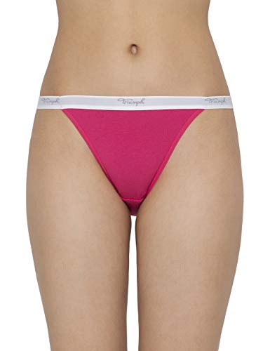 Image of Triumph Stretty Cotton 141 Everyday Comfort Tanga Brief - Pack of 3(Colors and Prints May Vary)
