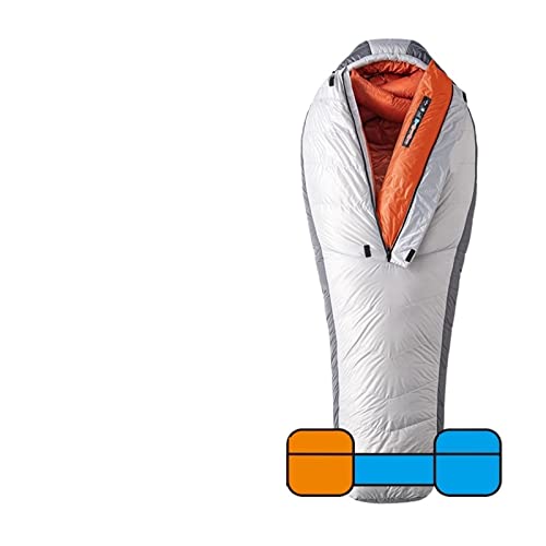 Sleeping Bag UltraWarm White Goose Down Mummy Camping Sleeping Bags Anti-Cold -9.4℉ / 1.4℉, 17, Arctic