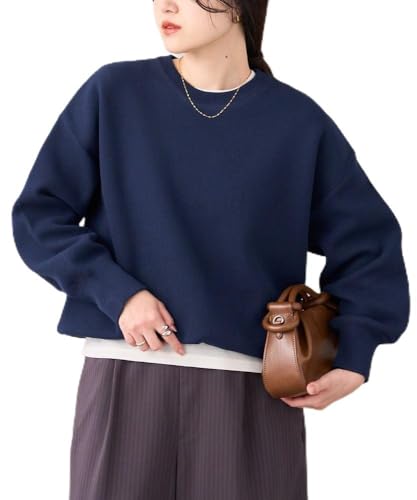 [CIAOPANIC TYPY] [チャオパニックティピー] 【WEB限定】エアリーコンフォートプルオーバーニット TYZ1061105A0005 Free ネイビー