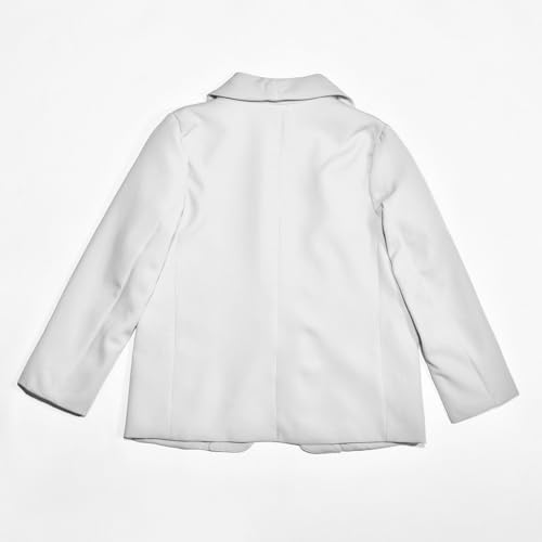Lightweight Girls Blazer Breathable Long Sleeve Lapel Jacket Open Front Casual Suit Coat with Pockets Spring Essential4