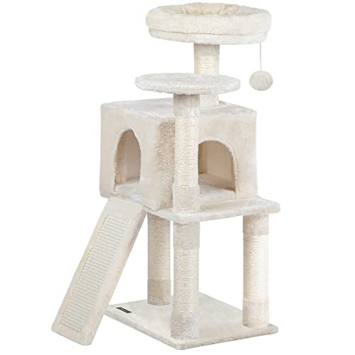 Hoobro Cat Tree, 34.6-Inch Small Cat Tower With Soft Plush Perch, For Kittens, 3-Tier Cat Condo Furniture With Scratching Posts, With Anti-Tipping Kit, Sturdy, Indoor Be09Sct03 #TOP1