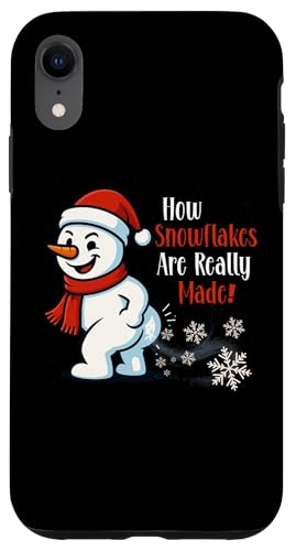 How Snowflakes are Really Made Funny Christmas Snowman X}zP[X iPhone XR p