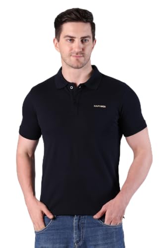 Image of Classic Polo | Comfortable Rich Cotton Blend, Band Collar, Regular Fit | Stylish & Premium All Day Wear