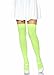 Leg Avenue Women's Over The Knee Thigh Highs Hosiery, Neon Green, One Size