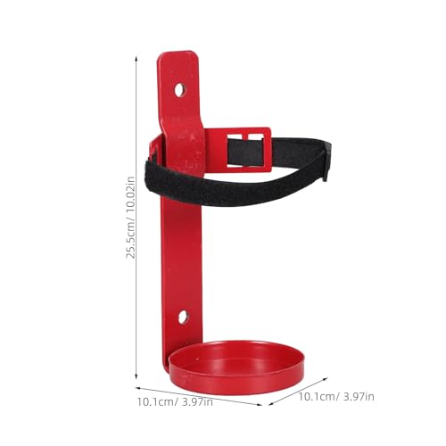 Soporte de extintor ajustable de hierro y poliéster con montaje para pared 2