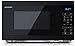 SHARP Microondas YC-MS02E-B (800 W, 20 L, 11 niveles de potencia, función eco, descongelación, seguridad infantil), color negro