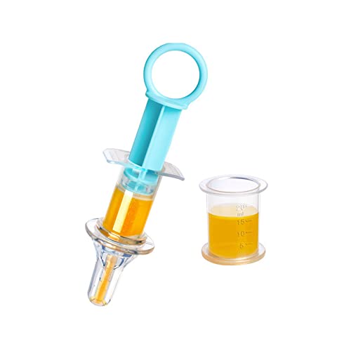 Tinny Tots Baby Smart Medicine Needle Feeder Squeeze Medicine Dropper Multi-Functional Teether with Protective Case (Blue) - Image 3 thumbnail